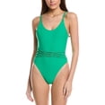 thumbnail image 1 of PQ Swim womens  Beaded Brynn One-Piece, l, Green, 1 of 3