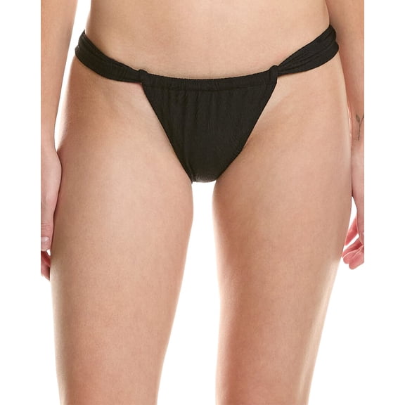 PQ Swim womens Cindy Full Bikini Bottom, m, Black