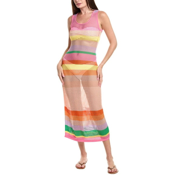 PQ Swim womens  Marlo Maxi Dress, M/L, Pink