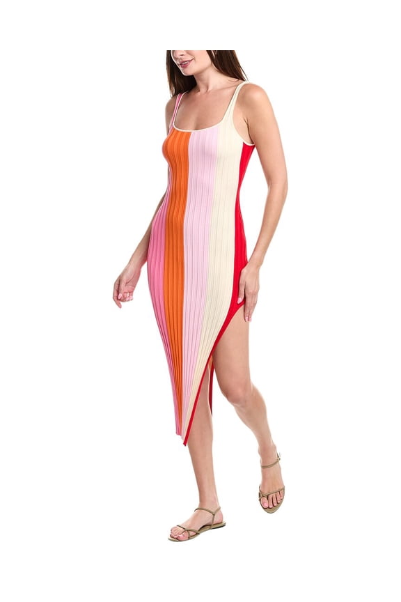 womens  Piper Slit Maxi Dress, M/L, Pink