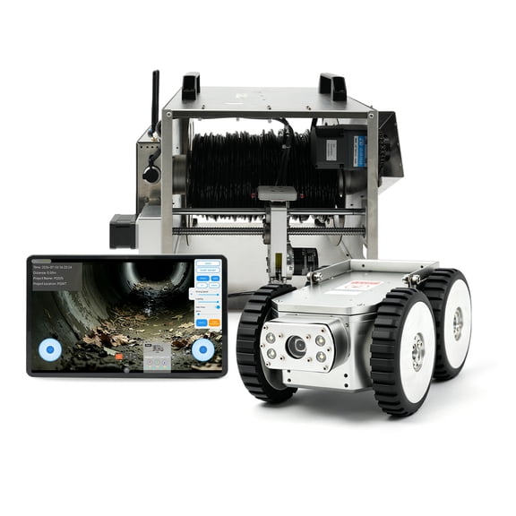 PQ325B Plus Pipe Inspection Robot 1080P HD Sewer Camera, 328ft Cable