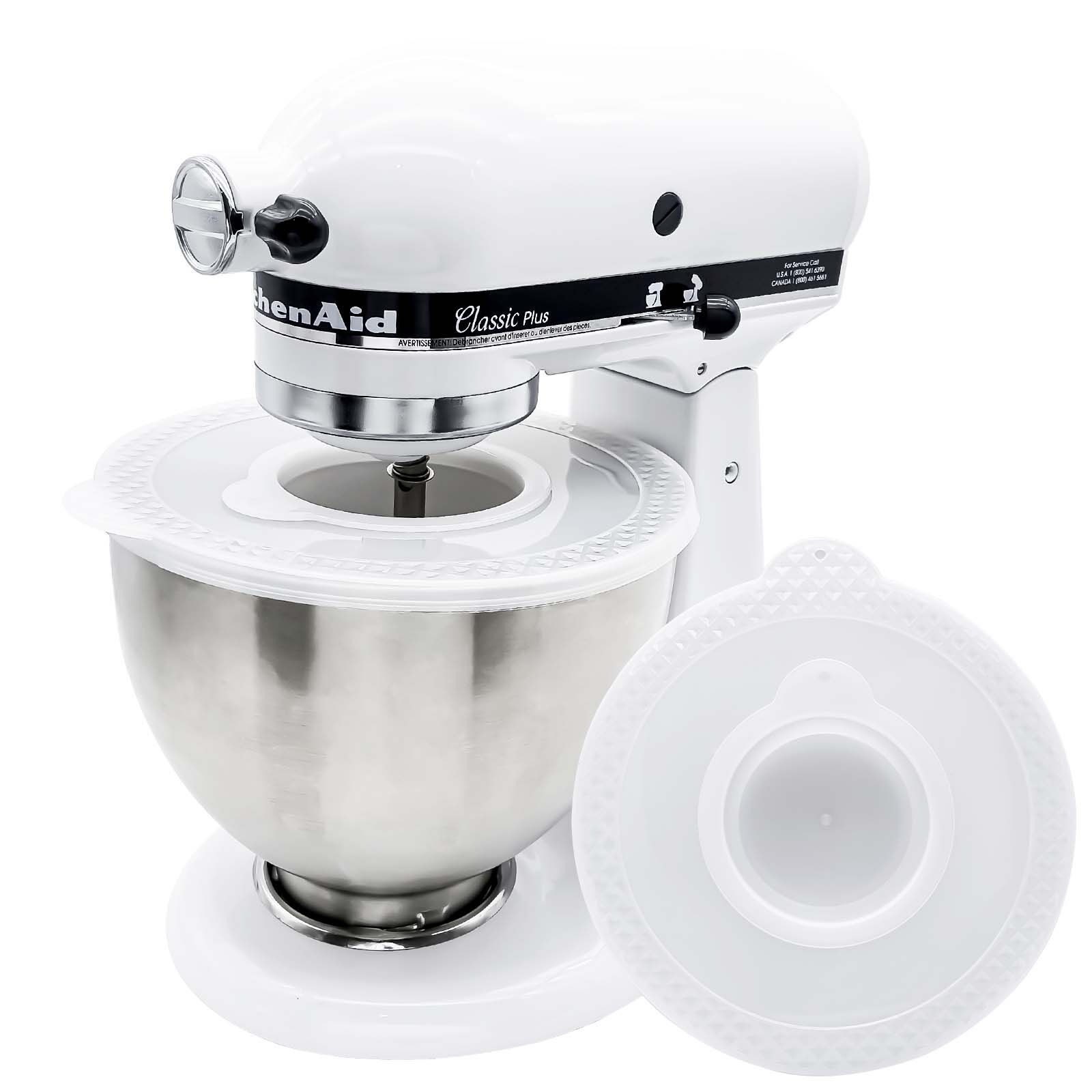 PQPO Mixer Bowl Covers Kitchenaid Mixer Attachments 4.5-5 Quart Tilt-Head Stand Mixers Bowl Covers Lid, Kitchen Aid Stand Bowl Cover Accessories