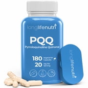 PQQ 20 mg 120 Vegetarian Capsules | Pyrroloquinoline Quinone Supplement | Supports Heart and Cognitive Function | Improve Overall Sleep Quality | Made in USA | Vegan Powder Non GMO Gluten & Soy Free