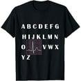 thumbnail image 1 of PQRSTU heartbeats Nurse t-shirt Alphabet PQRST wave nurse T-Shirt, 1 of 5