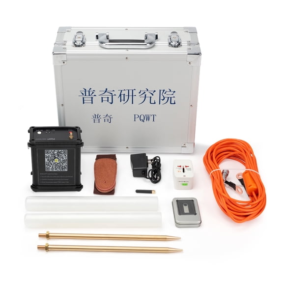 PQWT Mobile Underground Water Detector, 100m Water Detector for Well, No Network All Terrains Suitable Automatic Mapping,Android System