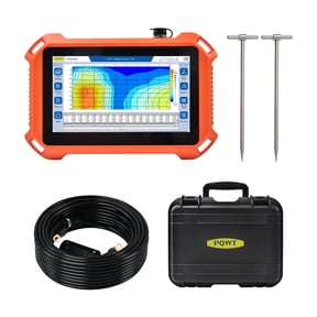 PQWT Underground Water Detector - 600m Professional Water Finding Equipment Anti-Interference Tech Auto 3D Mapping & High Accuracy with Carry Case - PQ225C
