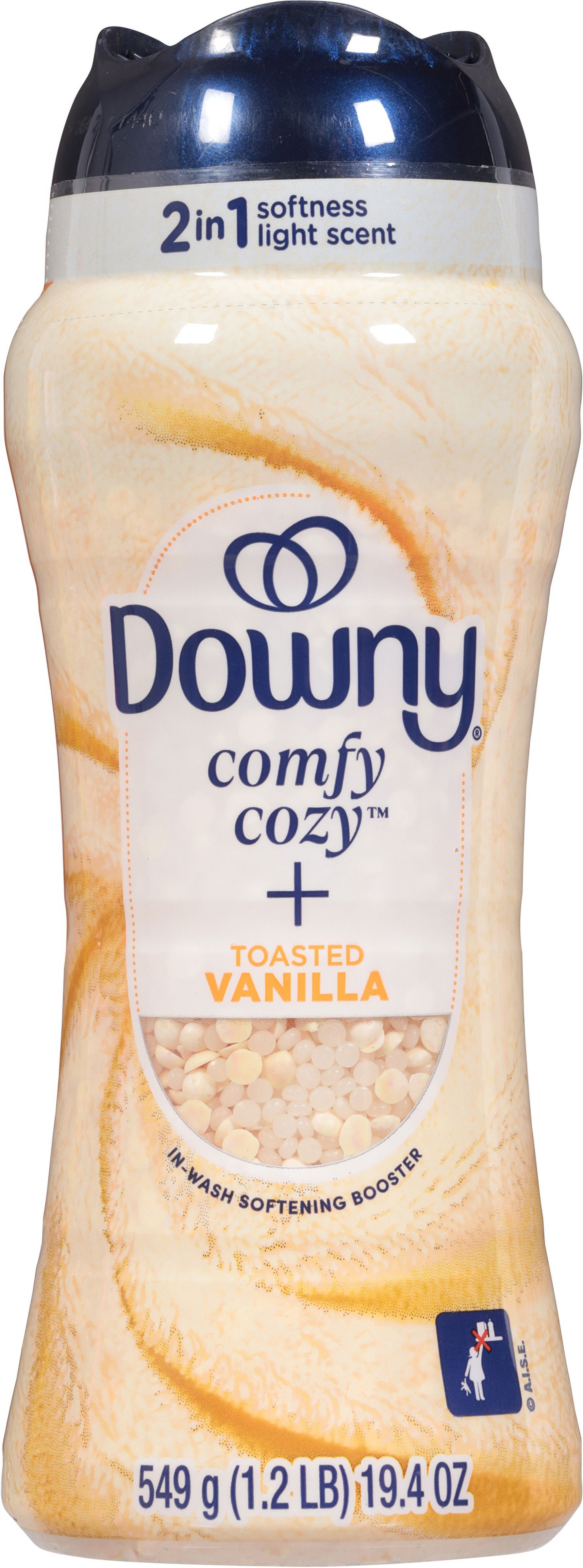 Downy Comfy Cozy In-Wash Laundry Scent Booster Beads, Toasted Vanilla Scent, 19.4 oz