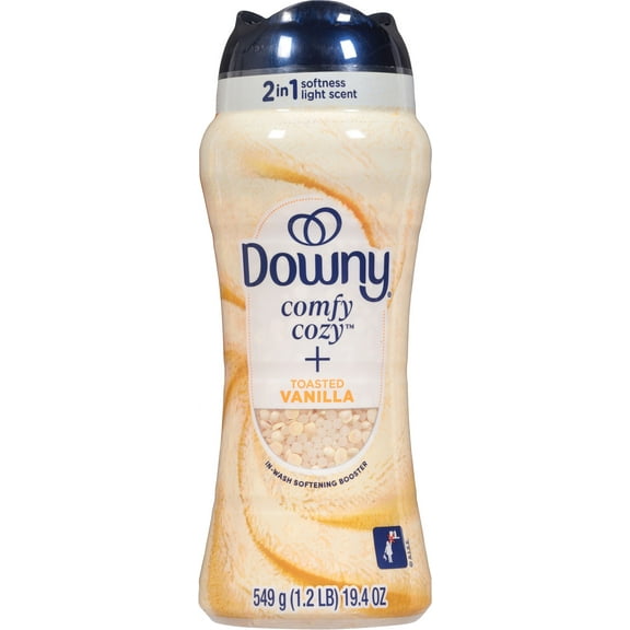 Downy Comfy Cozy In-Wash Laundry Scent Booster Beads, Toasted Vanilla Scent, 19.4 oz
