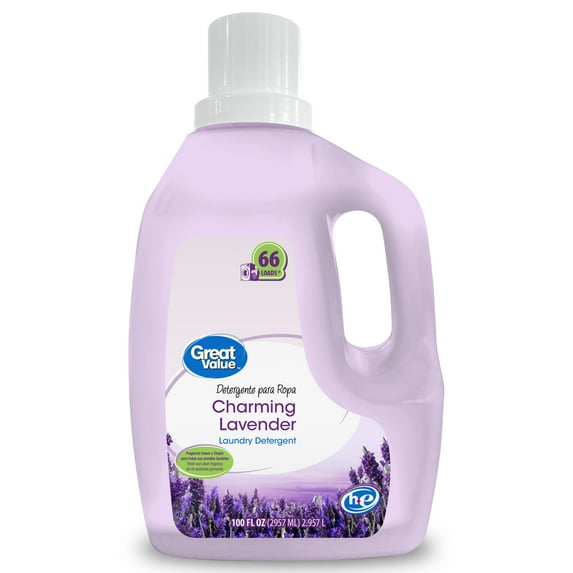 PR Great Value Laundry Detergent Charming Lavender 100 fl oz