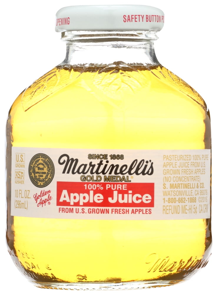 PR Martinelli’S Apple Juice, Bottle, 10 fl oz., Pack of 12