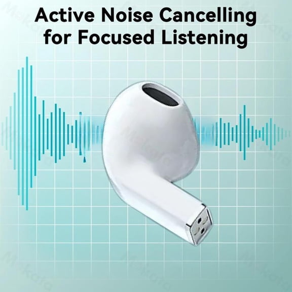 PR05S MOKATA True Wireless In-Ear Smart Mini Earphones 90-Hours Playtime Comfortable Design TWS Earbuds High Fidelity 9D Stereo Bluetooth Audio for Sports Sleep Daily Commute