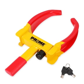 PRIME 1 Heavy-Duty Trailer Wheel Lock Clamp, Adjustable Universal Wheel Lock for Carts Boats,with 2 Keys