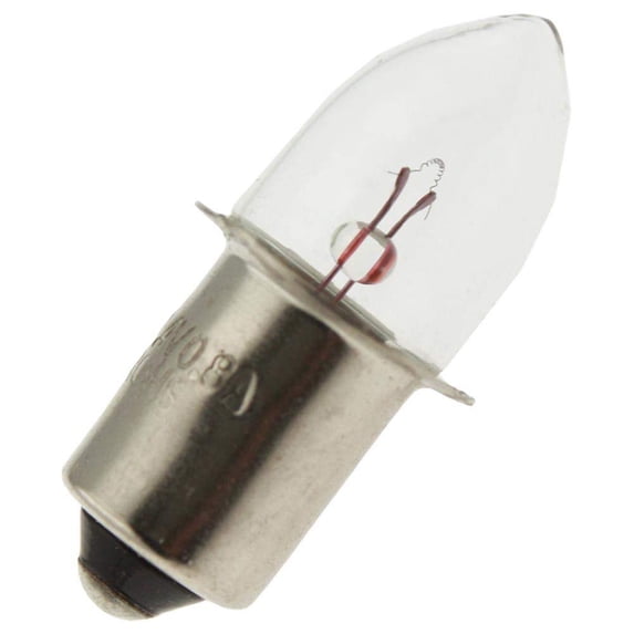 PR2 Miniature Light Bulb, 2.38 Volts, P13.5s Base, (10 Pack)