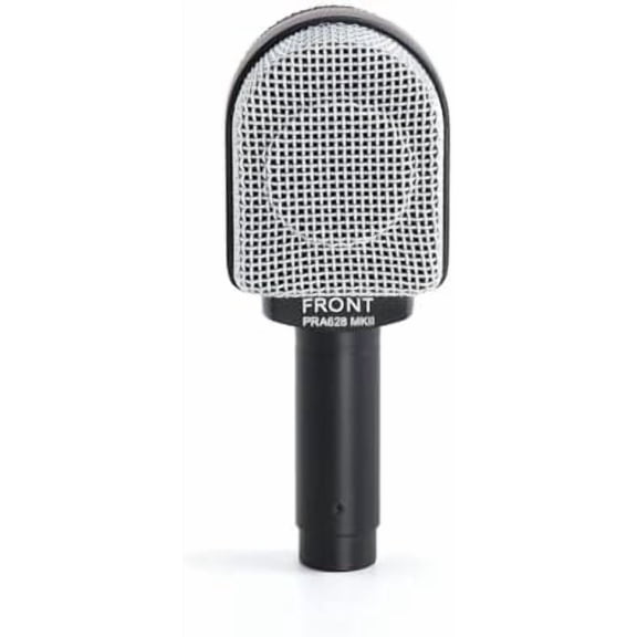 PRA628MKII Professional Dynamic Instrument Microphone, Wired Super-Cardioid Mic for Guitar/Bass Amps & Live Sound. Recording for Studio and Live Performance, Road-Ready with Clamp & Bag$$Music