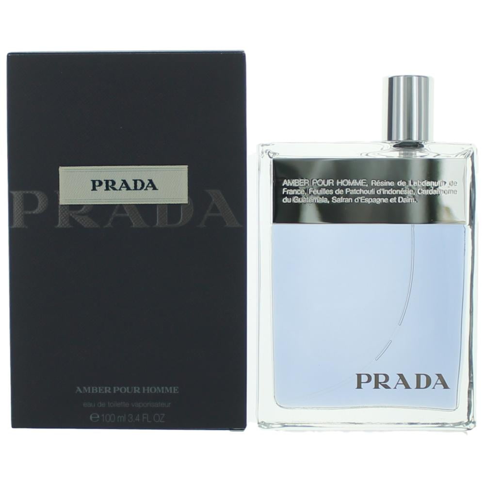 Prada Amber Pour Homme Perfume, 3.4 oz Eau de Toilette Spray by