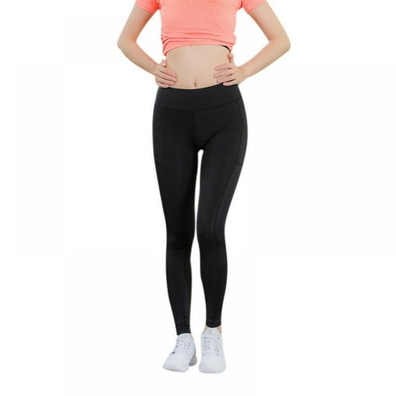 PRAETER Women's Autumn And Winter Plus Fleece Trousers PRO High-waist Yoga Running Fitness Pants Tight-fitting Stretch Sports Trousers