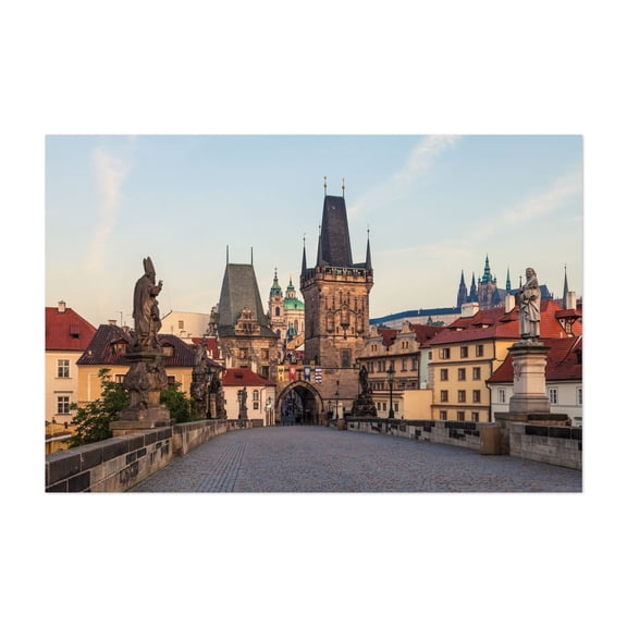 PRAGUE 06 - Prague Czechia Photography Bridge Architecture Cityscape Travel Poster Scenic Cathedral Unframed Wall Art Print 4 x 6 inches