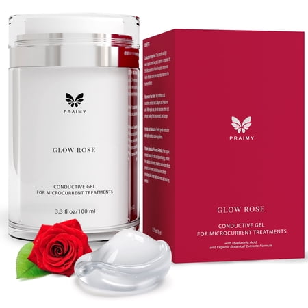 Praimy Glow Rose Conductive Gel for Facial Treatments, Advanced Formula