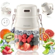 PRASKY Portable Blender, BPA Free 27oz for Juicer, Smoothies and Shakes (White)