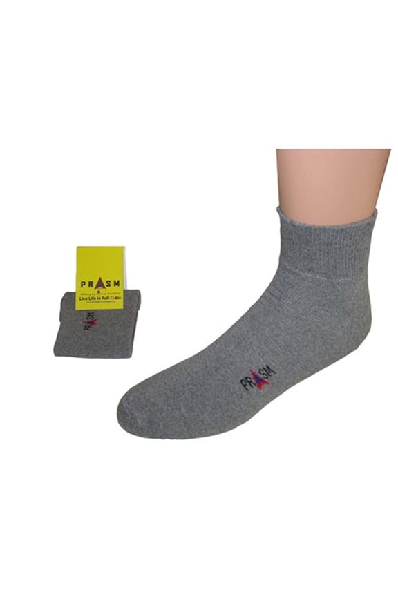 PRASM (Premium Egyptian Cotton) MENS Anklet Socks - 1 PAIR-Dark Grey