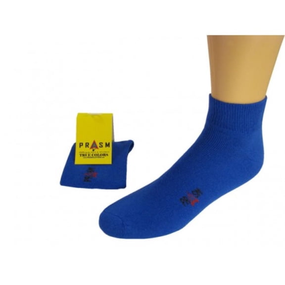 PRASM (Premium Egyptian Cotton) MENS Anklet Socks - 3 PACK-Blue