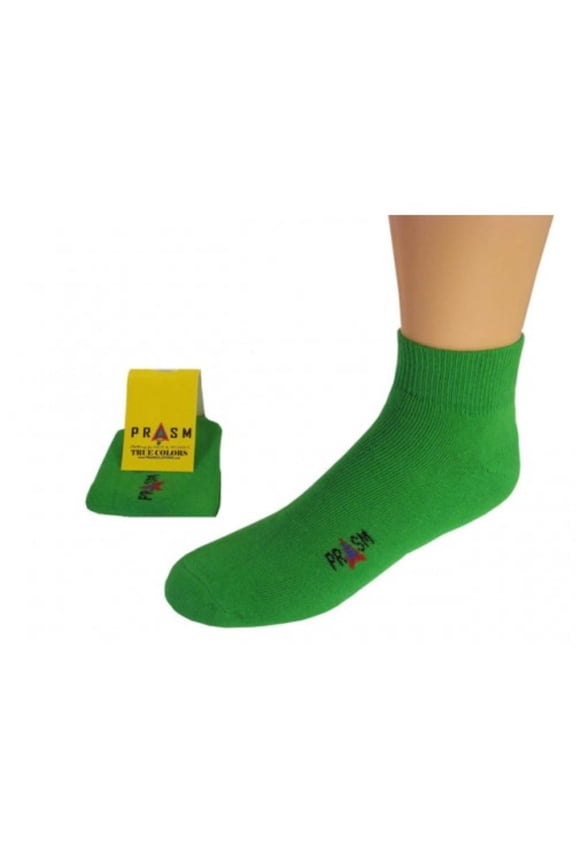 PRASM (Premium Egyptian Cotton) MENS Anklet Socks - 3 PACK-Bright Green