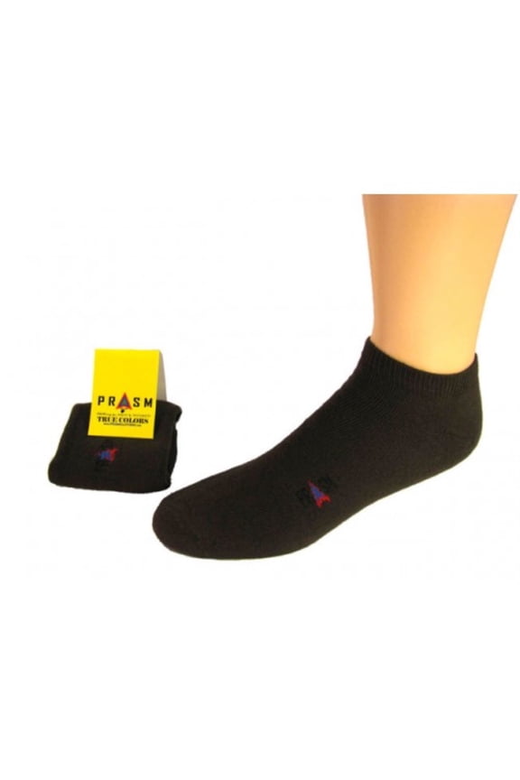 PRASM (Premium Egyptian Cotton) MENS Low-Cut Ankle Socks - 3 PACK-Dark Brown