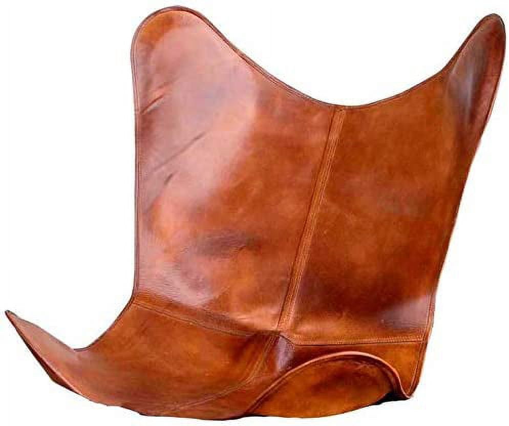 Leather Butterfly Replacement Chair Cover - Relaxing Chair Cover Handmade online Leather Butterfly Arm Chair Cover – Leather Chair Cover TC1-44