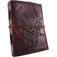thumbnail image 1 of PRASTARA Leather Journal Dual Dragon Handmade Vintage Antique Genuine Diary Notebook Sketchbook Note Pad Gift for Men Women 7X5 Inches Brown, 1 of 3