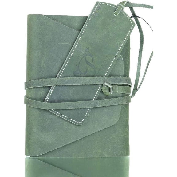 PRASTARA Leather Journal Writing Notebook Handmade Diary Daily Notepad for Men & Women Unlined Paper Travel Diary