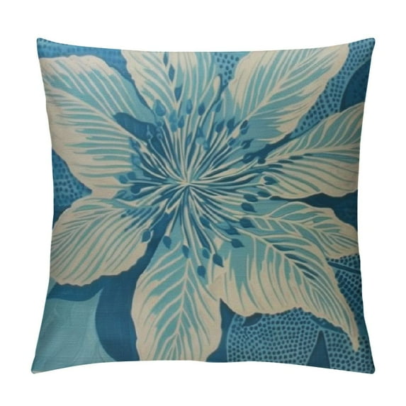 PRATYUS Beachy Accent Pillow Covers Nautical Decoration for The Home Beach Decorative Pillow Cover for Couch Sofa Square 22x22in