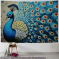 thumbnail image 1 of PRATYUS  Beautiful Peacock Tapestry Wall Hanging Art Deco Tapestries for Bedroom Living Room Dorm 60x50inch, 1 of 6