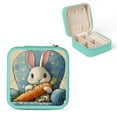 thumbnail image 1 of PRATYUS Bunny Jewelry Box Mini Organizer for Necklaces Rings Earrings Green, 1 of 5