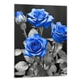 thumbnail image 1 of PRATYUS Canvas Wall Art Picture 16x20in for Living Room Bedroom Blue Rose 16x20in, 1 of 3