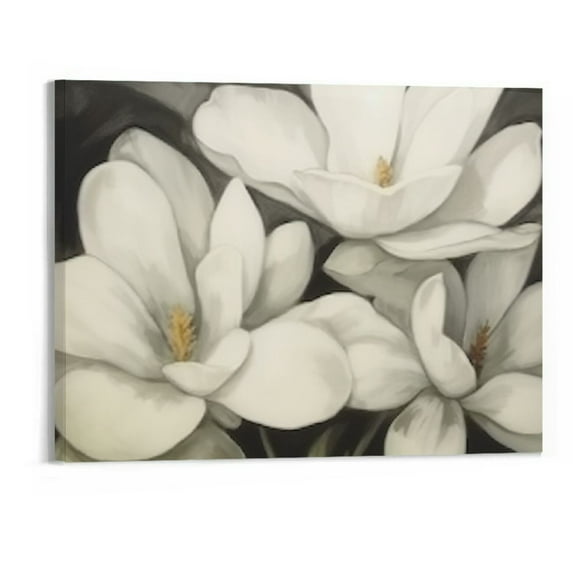 PRATYUS Canvas Wall Art Picture 20x16in for Living Room Bedroom Fall Decor Magnolia 20x16in