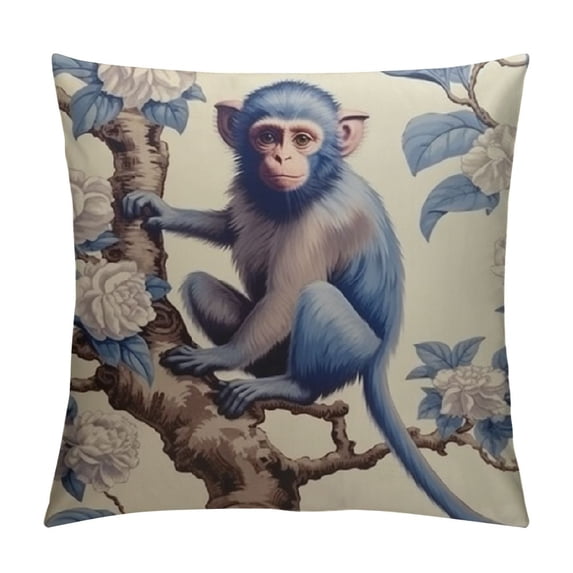 PRATYUS Chinoiserie Pillow Covers ,Blue and White Pillow Covers Outdoor Decorative Pillow Covers for Couch Bed Sofa Cushion Farmhouse Pillowcases 20x20in