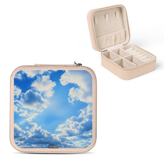 PRATYUS Clouds Flexible Storage Jewelry Box for Women, Small Jewelry Organizer Pink