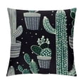 thumbnail image 1 of PRATYUS Cute Potted Cactus in The Rain Pillow Cases Tropical Succulent Plants for Home Decorations Throw Pillow Cover Cushion Cover 18x18in, 1 of 5