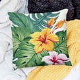 thumbnail image 1 of PRATYUS Decor Holiday Pillow Case Flowers Leaves Pattern Sofa Couch 24x24in, 1 of 5
