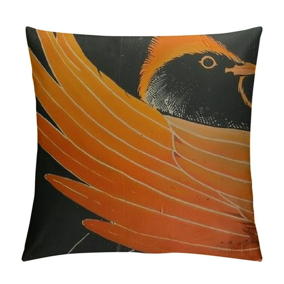 PRATYUS Decorative Throw Pillow Covers Square Pillow Covers Penguin Illustration Throw Pillow Cover for Sofa Double Sided Plush Pillow Case Cushion Case for Living Room White
