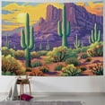 thumbnail image 1 of PRATYUS Desert Cactus Tapestry Fairytale Tapestry Sky Sunset Tapestry Mountain Tapestries Natural Plant Tapestry Wall Hanging for Living Room Bedroom Decoration  Painting, 1 of 6