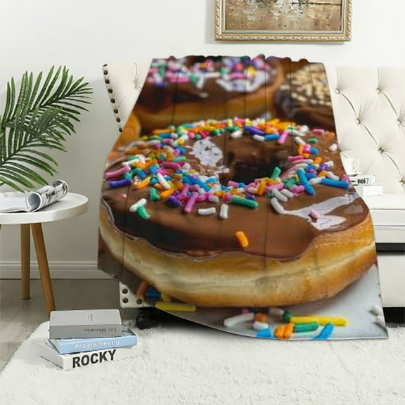 PRATYUS Donut Blanket Throw Super Soft and Cozy Blankets for Home Decoration, Couch, Bed, Sofa Small for Kids for All Seasons  40x50in