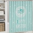 thumbnail image 1 of PRATYUS Easter Eggs Hidden Bird Nest Waterproof Bathroom Shower Curtain 70.8x70.8 Inches White, 1 of 4