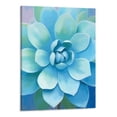 thumbnail image 1 of PRATYUS Fall Decor Blue-Green Succulents Canvas Wall Art Picture 16x20in for Living Room Bedroom 16x20in, 1 of 3