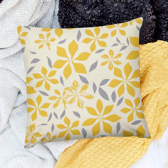 PRATYUS Farmhouse Decor Flower Pillow Covers for Sofa Couch 20x20in