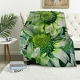 thumbnail image 1 of PRATYUS Flower Flannel Throw Blanket, Super Soft Fuzzy Warm, Lightweight Fluffy Blanket for Bed Sofa Couch Travel Nap Throws Blanket  60x80in, 1 of 6