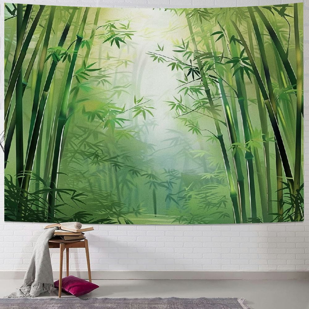 Tenture Murale Géante "Forest Tapestry" - Impression Sur Tissu Séquoias Géants, Californie - Déco Nature Neuve