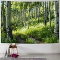 thumbnail image 1 of PRATYUS  Forest Wall Tapestry Nature Tree Trail Path Landscape Wall Hanging, Morning Sunshine Through Green Tree Wall Tapestries for Home Office Indoor and Outdoor Decor Painting, 1 of 6