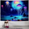 thumbnail image 1 of PRATYUS  Galaxy Tapestry Moon Jellyfish Tapestry Hippie Planet Mountain Wall Tapestry Mystic Floral Tapestry Wall Hanging for Bedroom Home Decor 40x30inch, 1 of 6