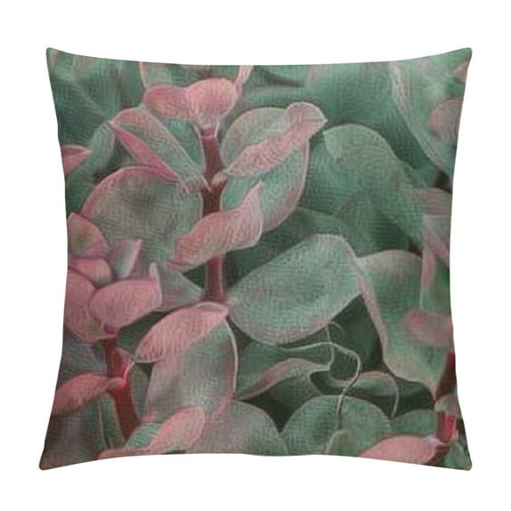 PRATYUS Green Cactus Plants Pillow Covers Tropical Summer Succulents Decorative Throw Lumbar Pillow Case for Home Sofa Cushion Cover 18x18in